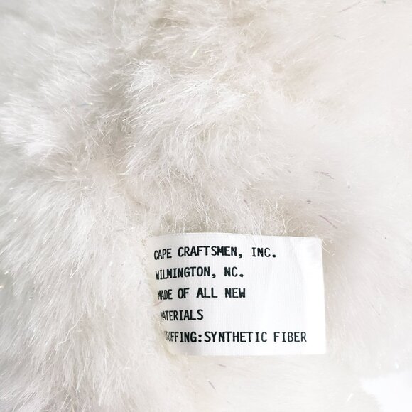 Porcelain Doll Bunny Rabbit Plush Music Box 10" Cape Craftsmen Plays Lullaby - Picture 7 of 8